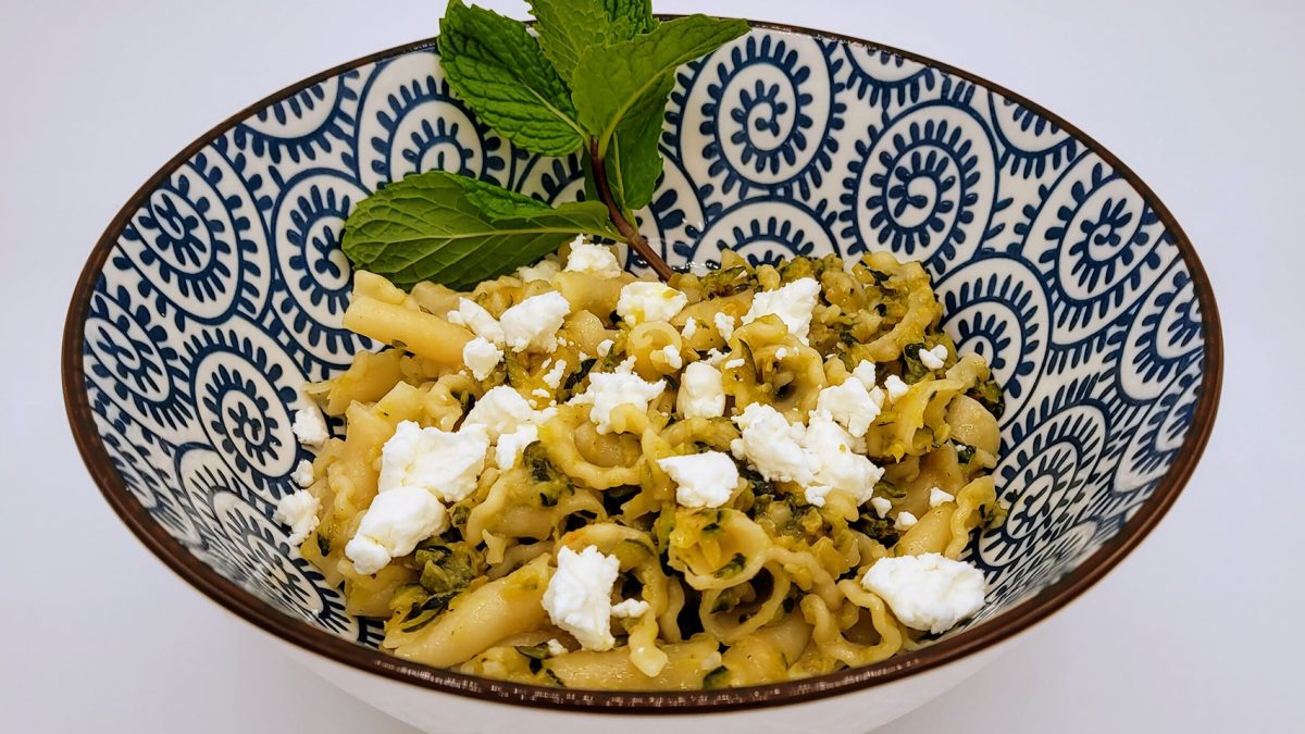 Zucchini Butter & Fresh Goat Cheese Pasta FireFly Farms